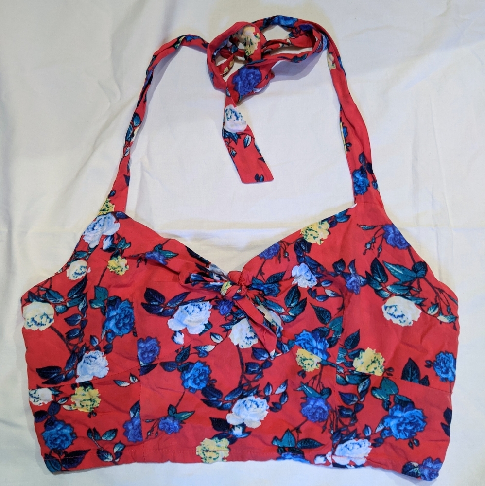 Forever 21 Floral Swim Top